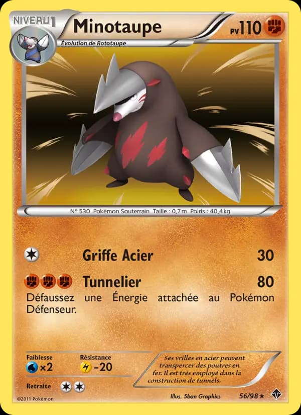 Carte Pokémon Minotaupe #56 — Pouvoirs Émergents