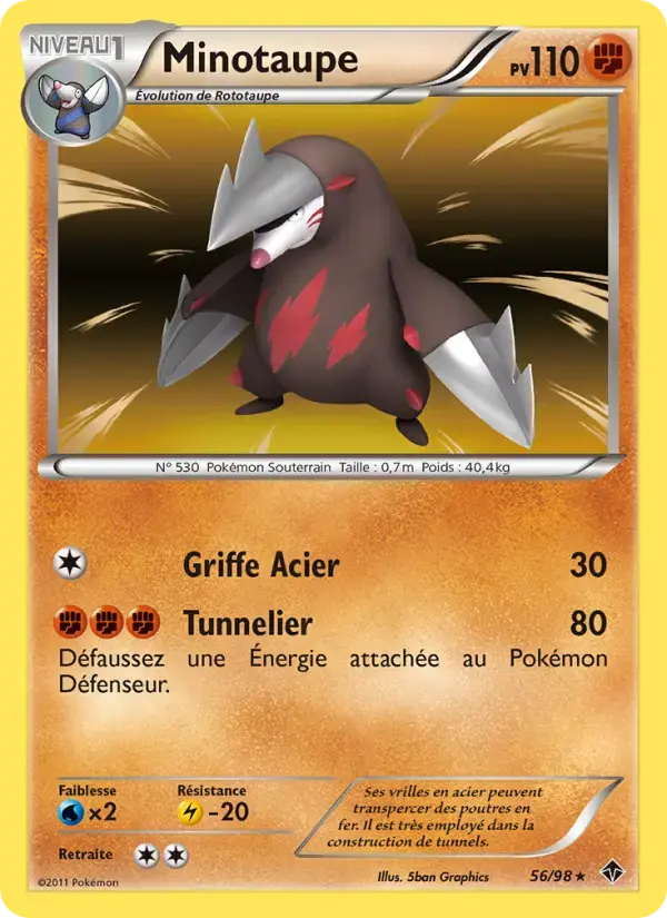 Carte Pokémon Minotaupe #56 — Pouvoirs Émergents
