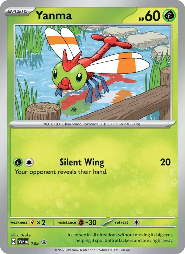 Carte Pokémon Yanma #185 — Promos Écarlate et Violet