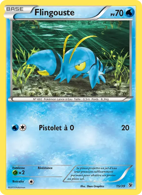 Carte Pokémon Flingouste #15 — Bienvenue à Kalos