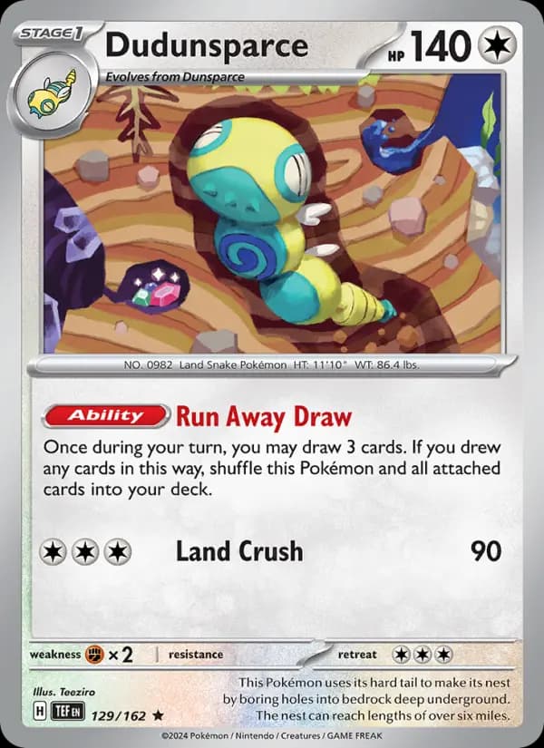 Dudunsparce #129 — Temporal Forces