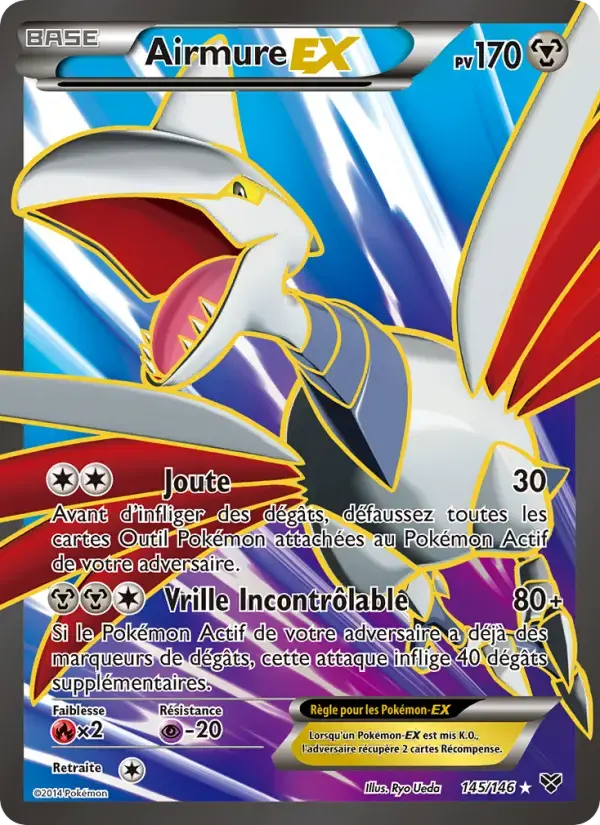 Carte Pokémon Airmure EX #145 — XY