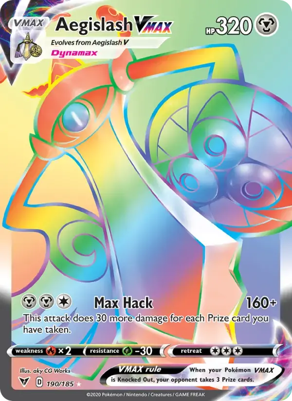 Aegislash VMAX #190 — Vivid Voltage