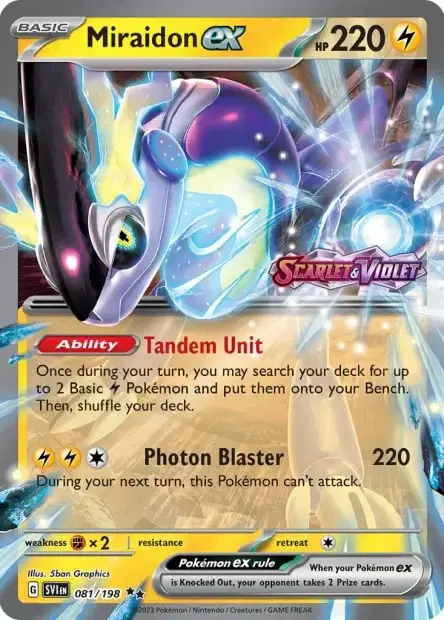 Carte Pokémon Miraidon ex #081/198 — Jumbo
