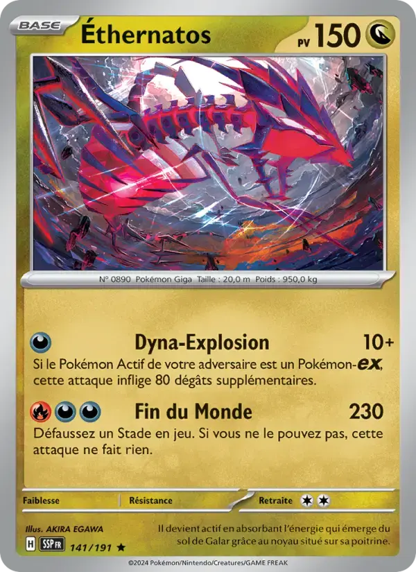 Carte Pokémon Éthernatos #141 — Étincelles Déferlantes