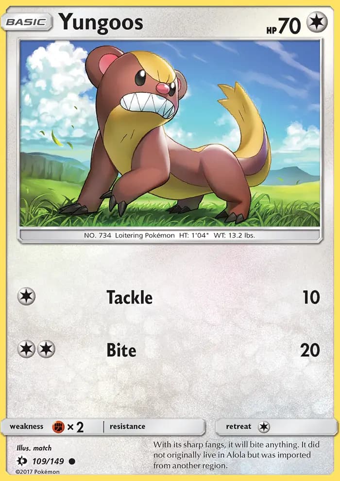 Yungoos #109 — Sun & Moon