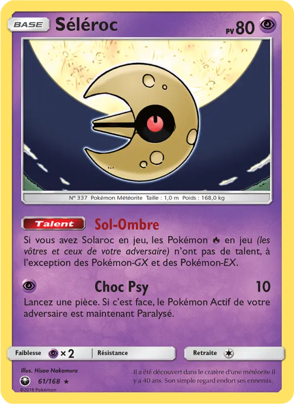 Carte Pokémon Séléroc #61 — Tempête Céleste