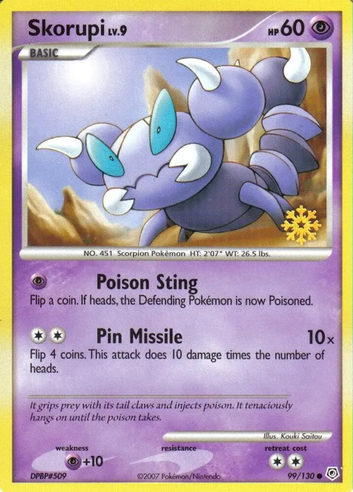 Carte Pokémon Skorupi #099 — Countdown Calendar Promos