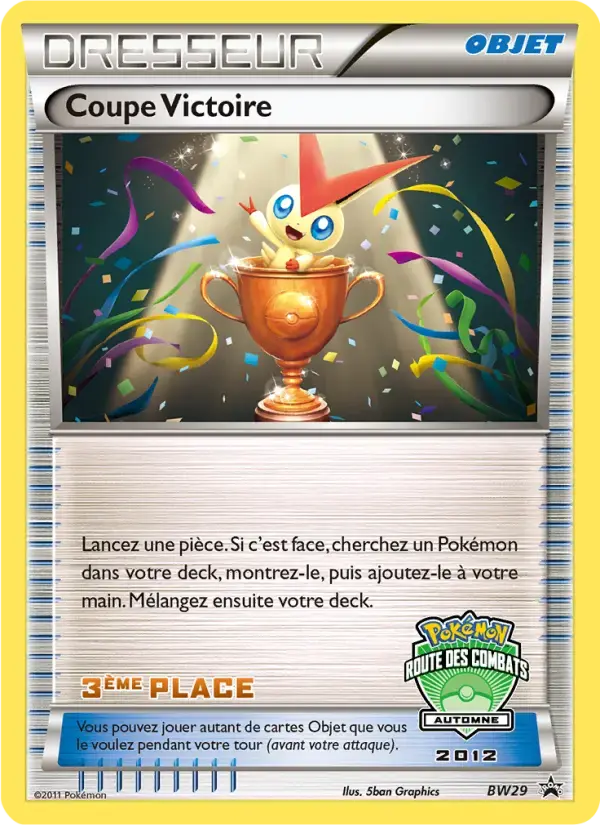 Carte Pokémon Coupe Victoire #BW31 — Promos Noir et Blanc