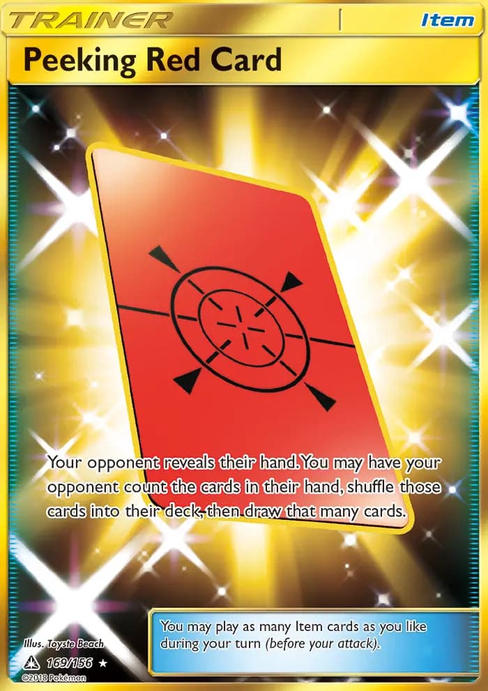 Peeking Red Card #169 — Ultra Prism