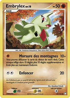 Carte Pokémon Embrylex #87 — Trésors Mystérieux