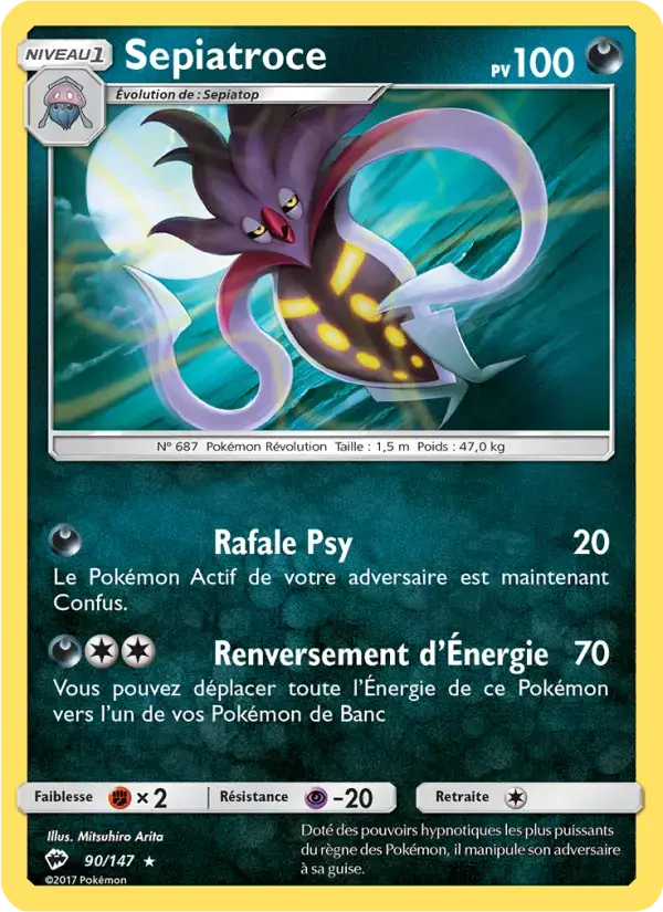 Carte Pokémon Sepiatroce #90 — Ombres Ardentes