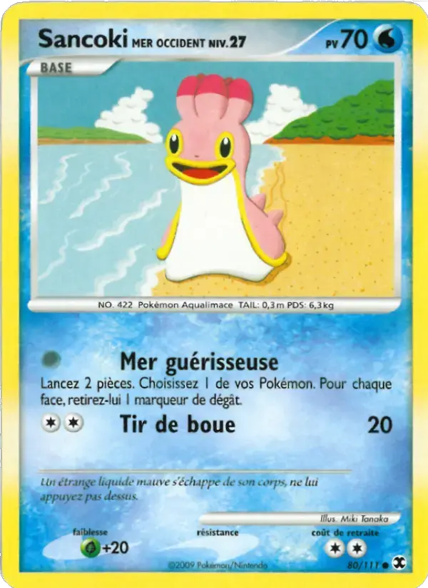 Carte Pokémon Sancoki Mer Occident Niv. 27 #80 — Rivaux Émergeants