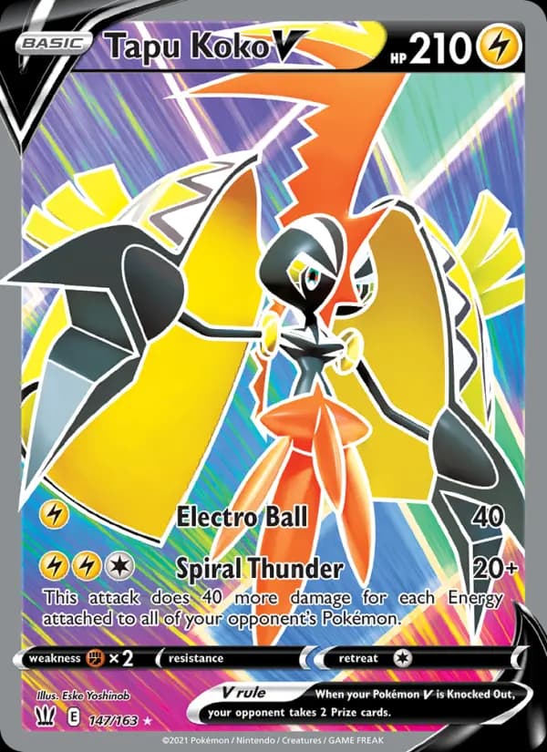 Tapu Koko V #147 — Battle Styles
