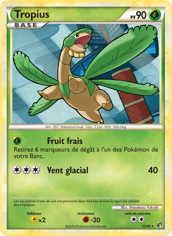 Carte Pokémon Tropius #22 — Indomptable
