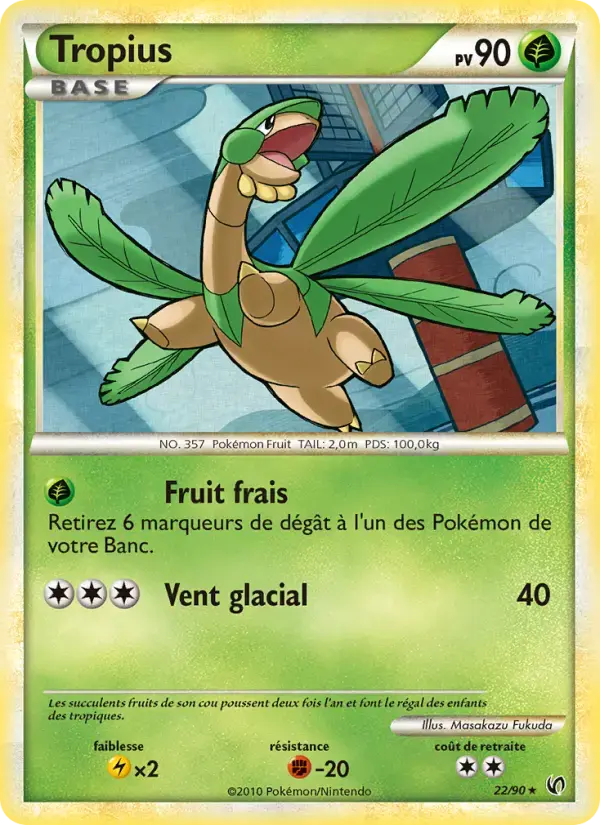 Carte Pokémon Tropius #22 — Indomptable