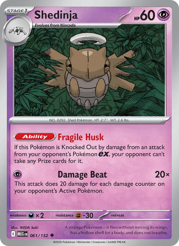 Carte Pokémon Munja #061 — Méga-Évolution