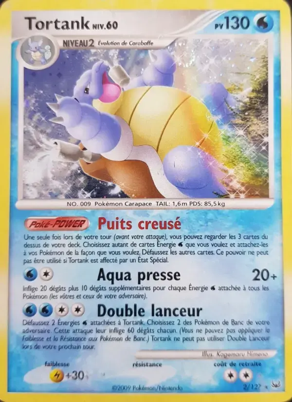 Carte Pokémon Tortank #2 — Platine