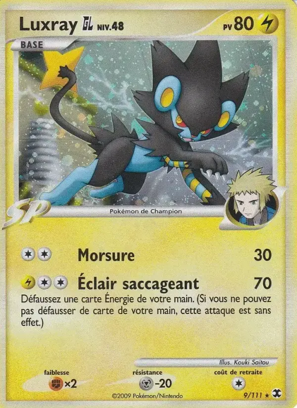 Carte Pokémon Luxray  Niv. 48 #9 — Rivaux Émergeants