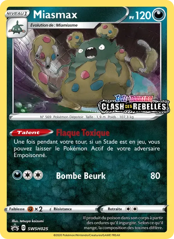Carte Pokémon Miasmax #SWSH025 — Promos Épée et Bouclier