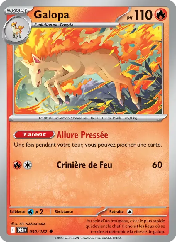 Carte Pokémon Galopa #030 — Rivalités Destinées