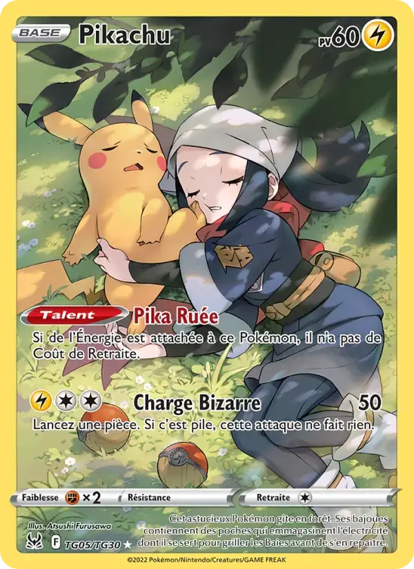 Carte Pokémon Pikachu #TG05 — Origine Perdue