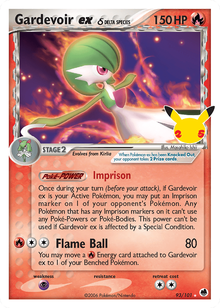 Carte Pokémon Gardevoir ex δ #39 — Célébrations