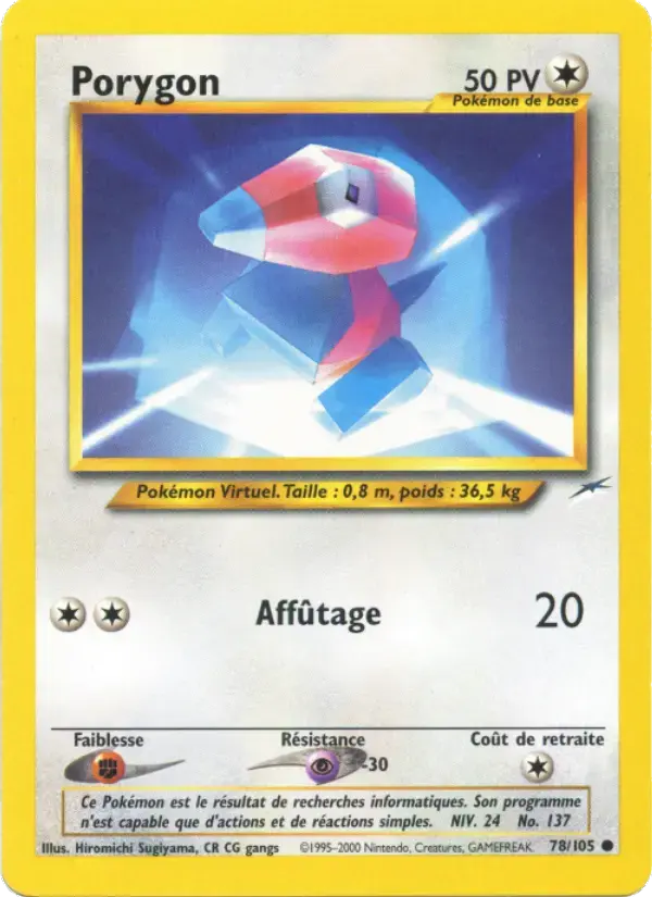 Carte Pokémon Porygon #78 — Neo Destiny