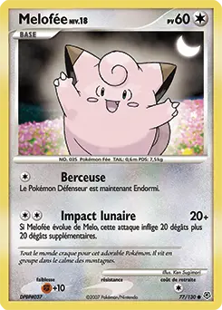 Carte Pokémon Melofée #77 — Diamant et Perle