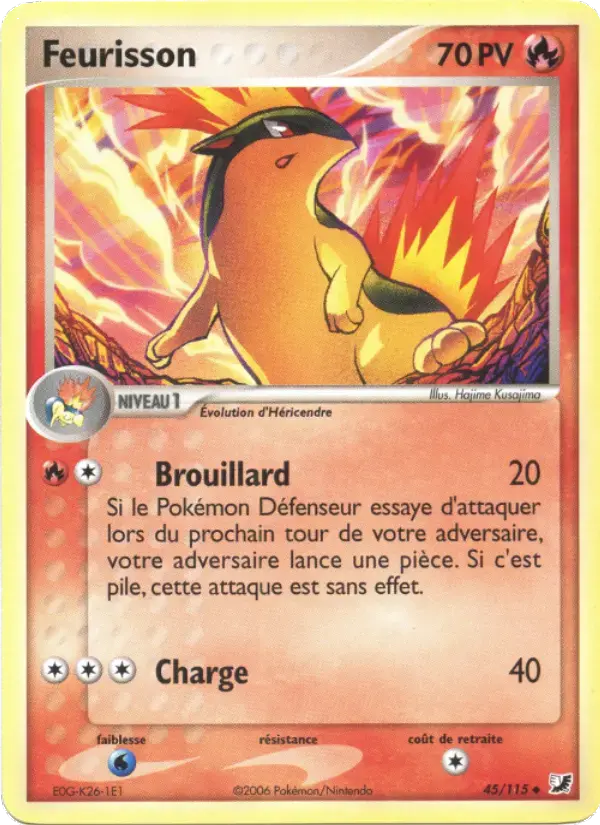 Carte Pokémon Feurisson #45 — Forces Cachées