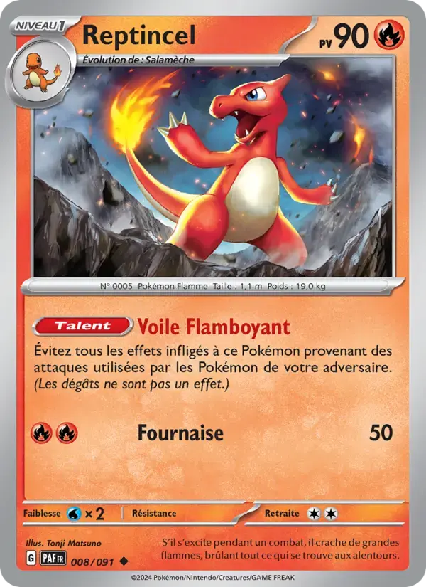 Carte Pokémon Reptincel #008 — Destinées de Paldea