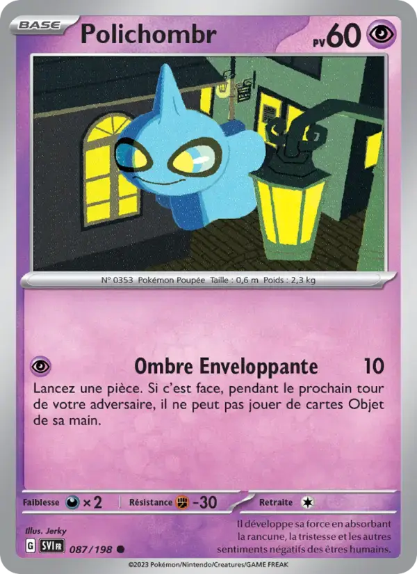 Carte Pokémon Polichombr #087 — Écarlate et Violet