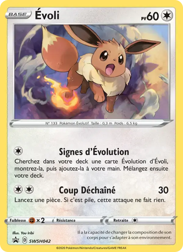 Carte Pokémon Évoli #SWSH042 — Promos Épée et Bouclier