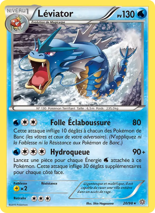 Carte Pokémon Léviator #20 — Origines Antiques
