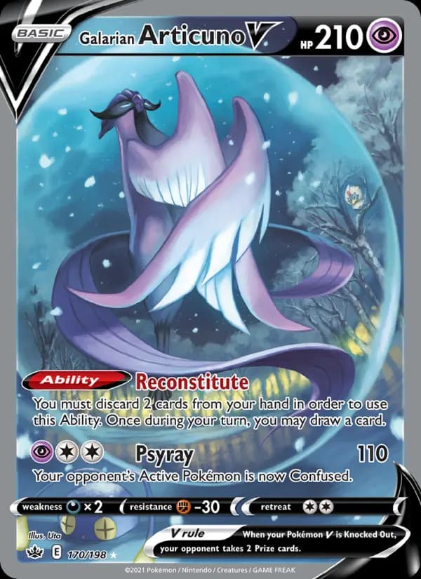 Galarian Articuno V #170 — Chilling Reign