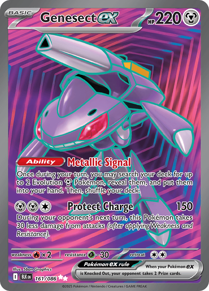 Carte Pokémon Genesect-ex #161 — Foudre Noire