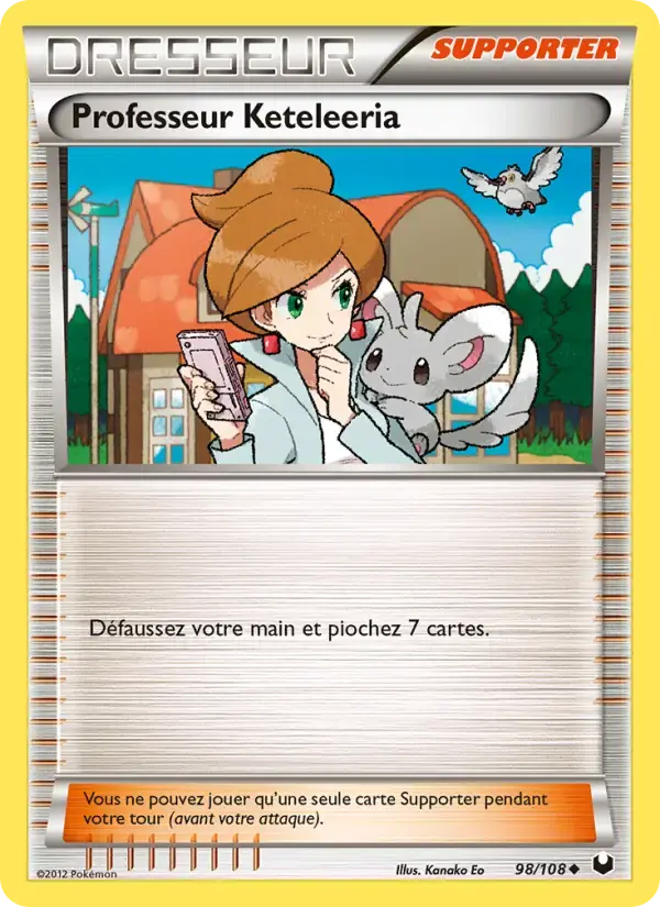 Carte Pokémon Professeur Keteleeria #98 — Explorateurs Obscurs