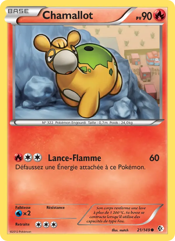 Carte Pokémon Chamallot #21 — Frontières Franchies