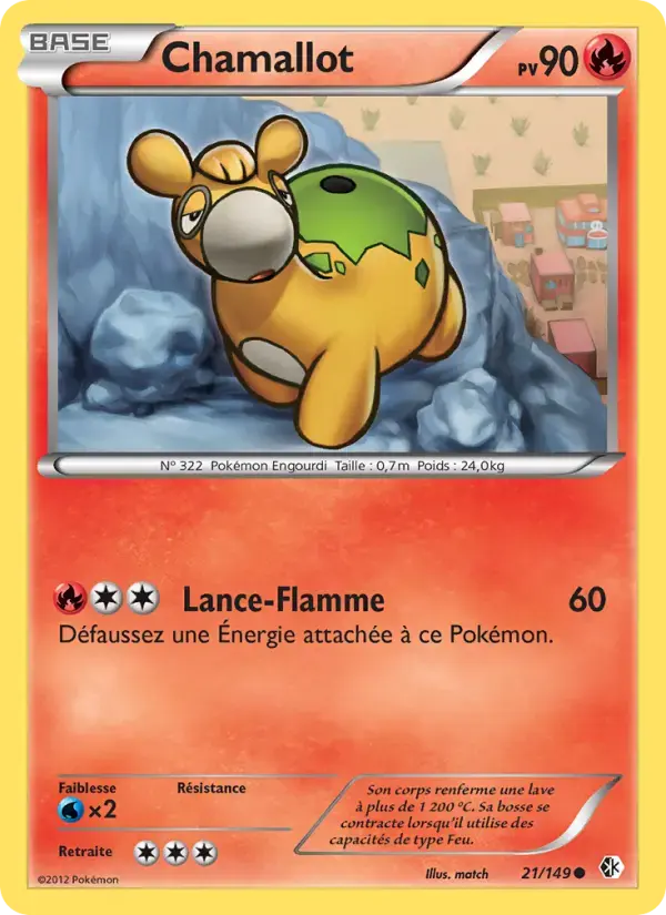 Carte Pokémon Chamallot #21 — Frontières Franchies