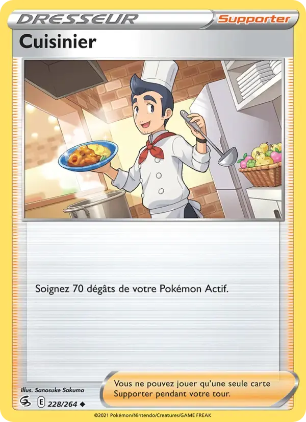 Carte Pokémon Cuisinier #228 — Poing de Fusion