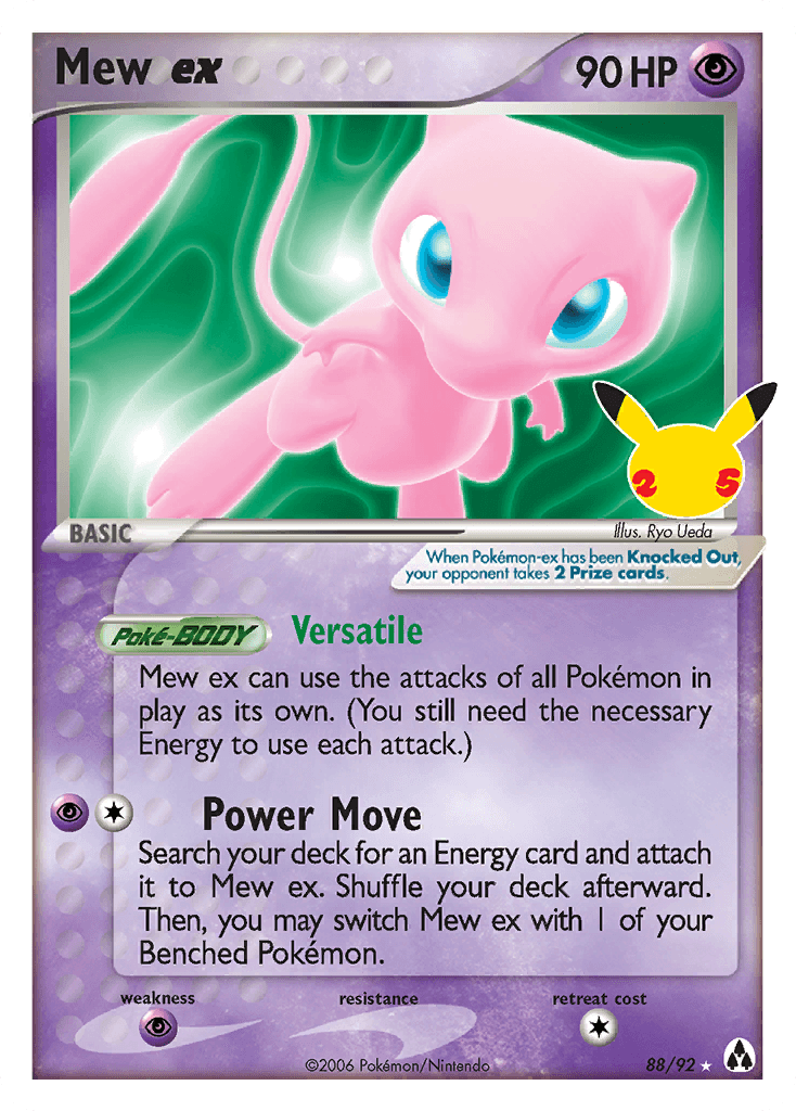 Carte Pokémon Mew ex #38 — Célébrations