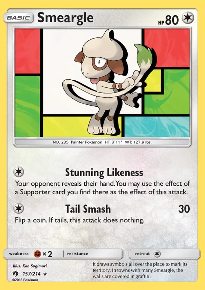 Smeargle #157 — Lost Thunder