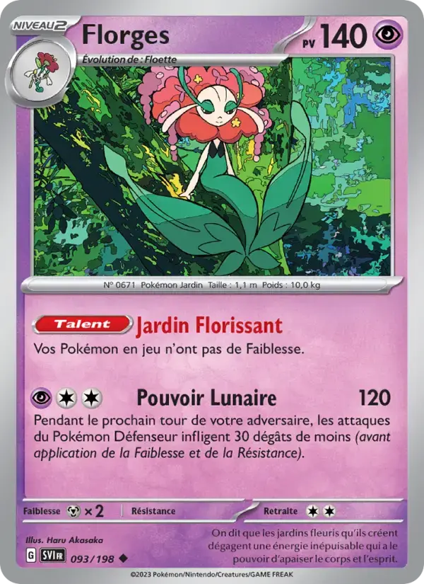 Carte Pokémon Florges #093 — Écarlate et Violet