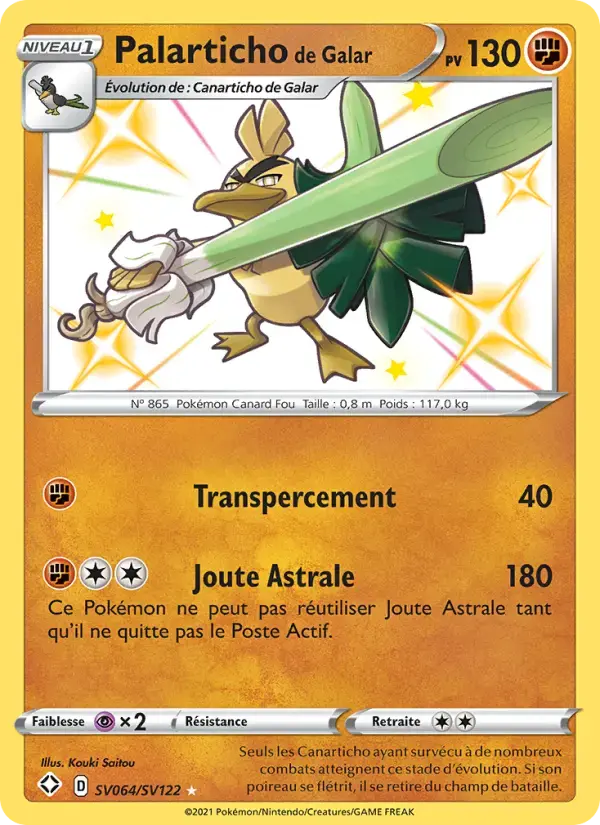 Carte Pokémon Palarticho de Galar #SV064 — Destinées Radieuses