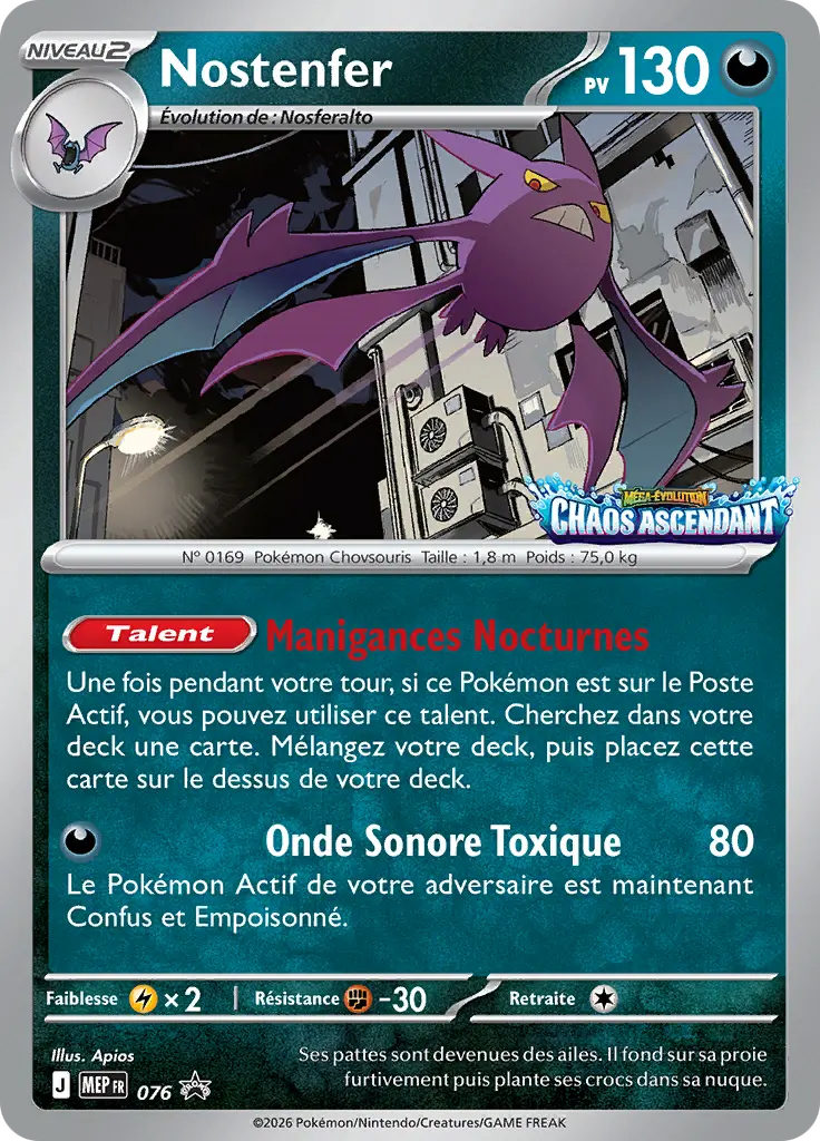 Carte Pokémon Nostenfer #076 — Promos Méga-Évolution