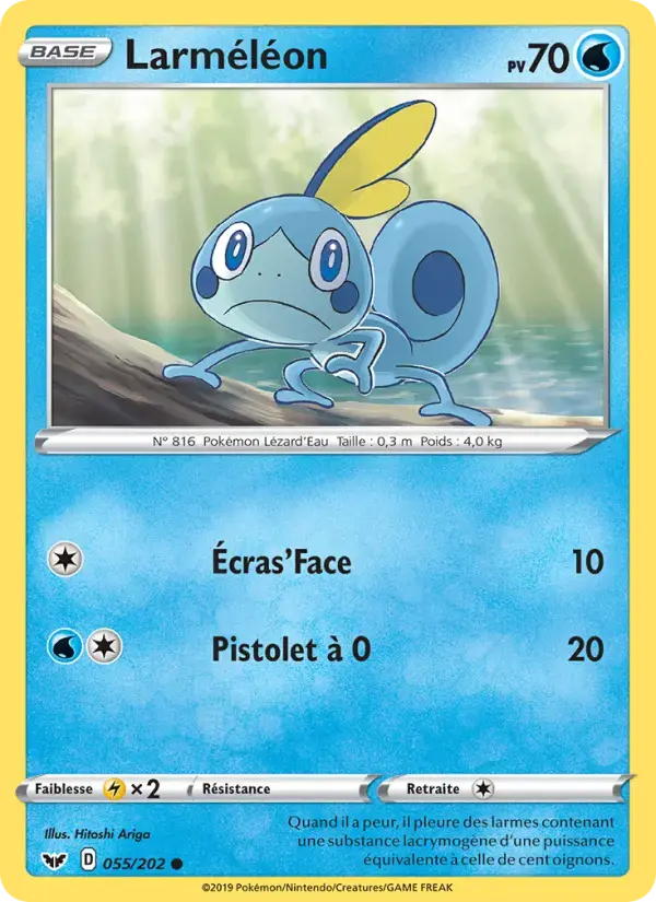 Carte Pokémon Larméléon #55 — Épée et Bouclier