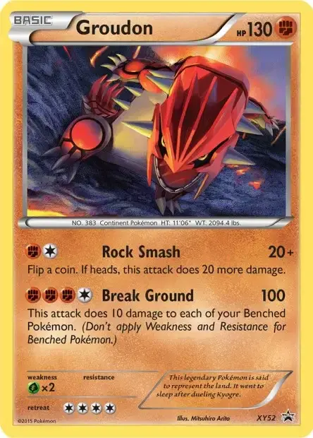 Carte Pokémon Groudon #XY52 — Jumbo
