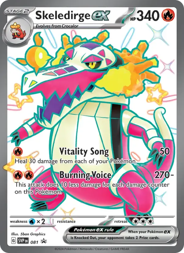 Skeledirge ex #081 — Scarlet & Violet Promos