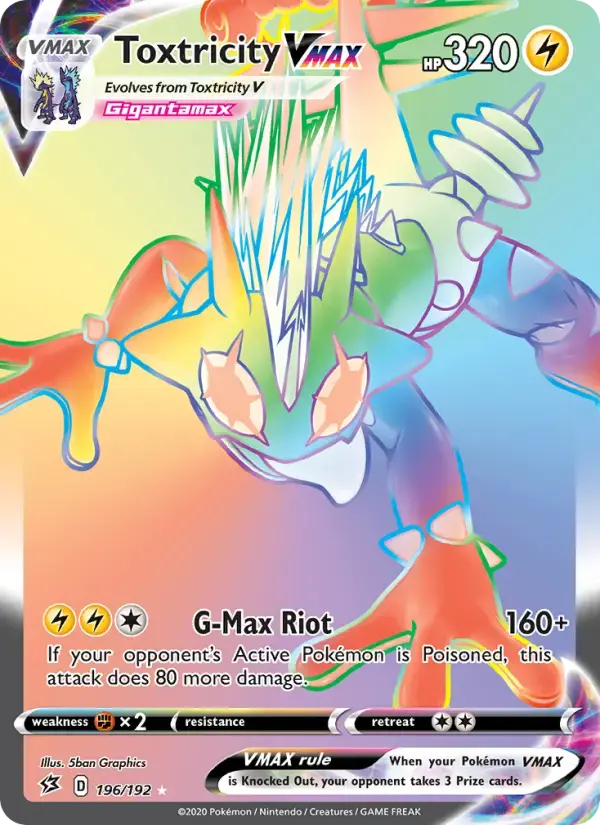 Toxtricity VMAX #196 — Rebel Clash