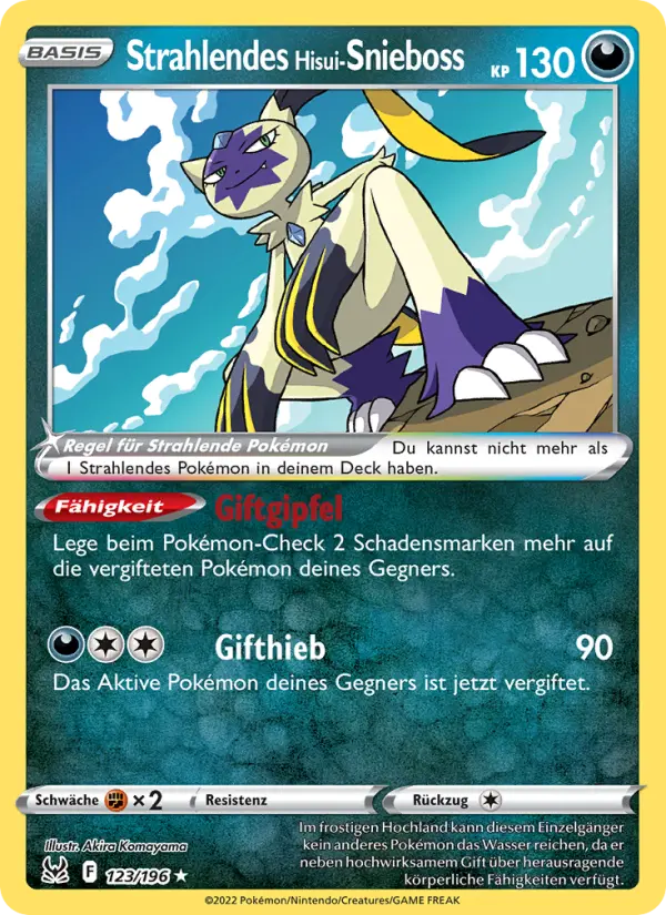 Carte Pokémon Farfurex de Hisui Radieux #123 — Origine Perdue